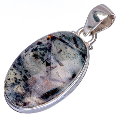 Astrophyllite Pendant 1 1/2" (925 Sterling Silver) P40258