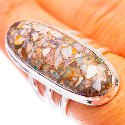 Large Brecciated Ethiopian Opal Ring Size 7 (925 Sterling Silver) R141001