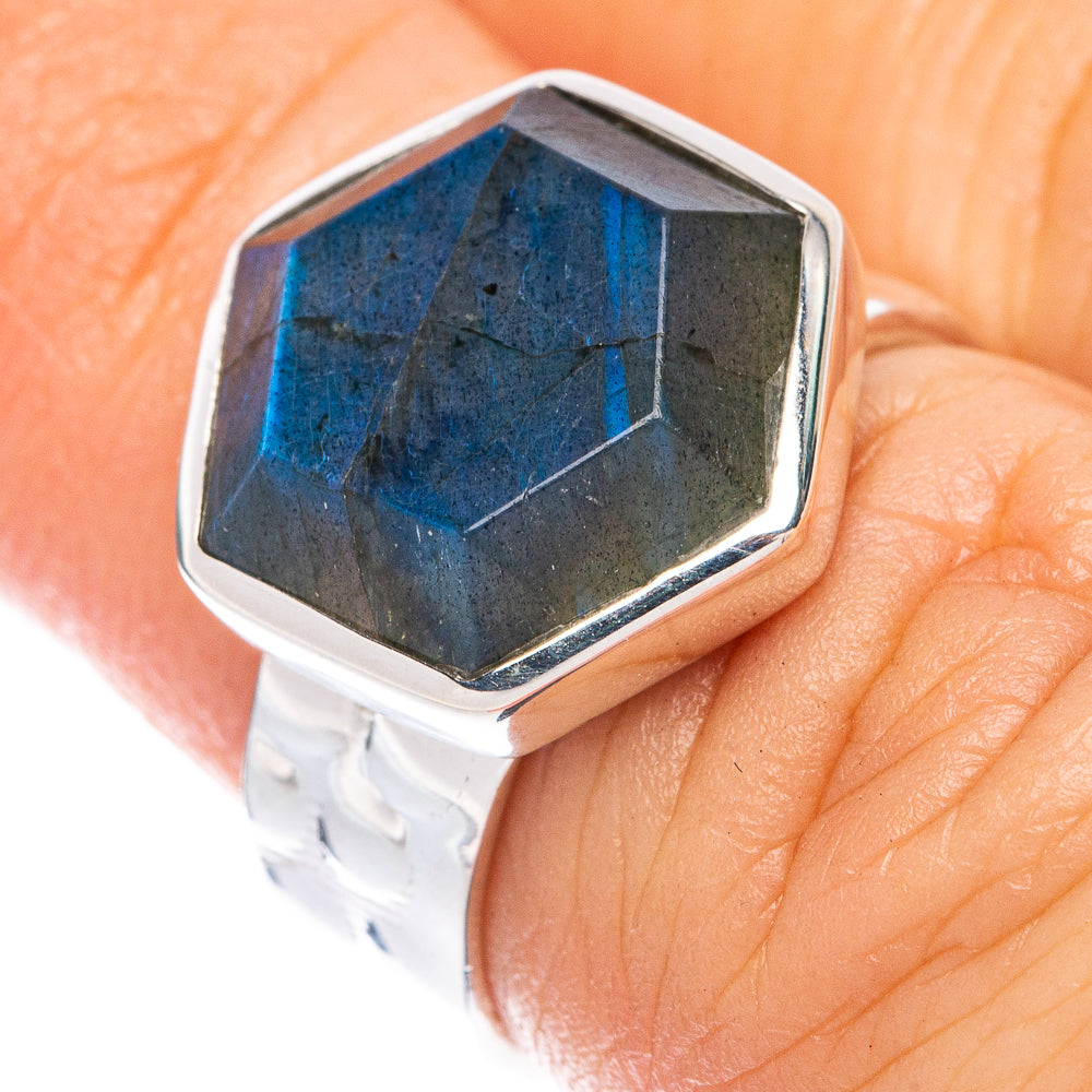 Premium Labradorite Ring Size 5.5 (925 Sterling Silver) R1830