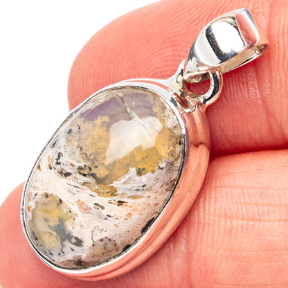 Rare Mexican Fire Opal Pendant 1 1/4" (.925 Sterling Silver)