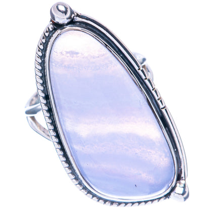 Premium Blue Lace Agate 925 Sterling Silver Ring Size 6 (925 Sterling Silver) R2656