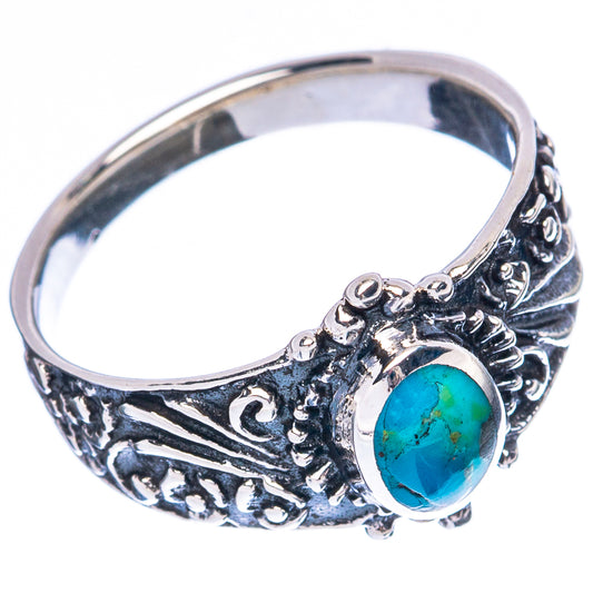 Rare Arizona Turquoise Ring Size 5.75 (925 Sterling Silver) R3395
