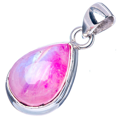 Pink Moonstone Pendant 1" (925 Sterling Silver) P42500
