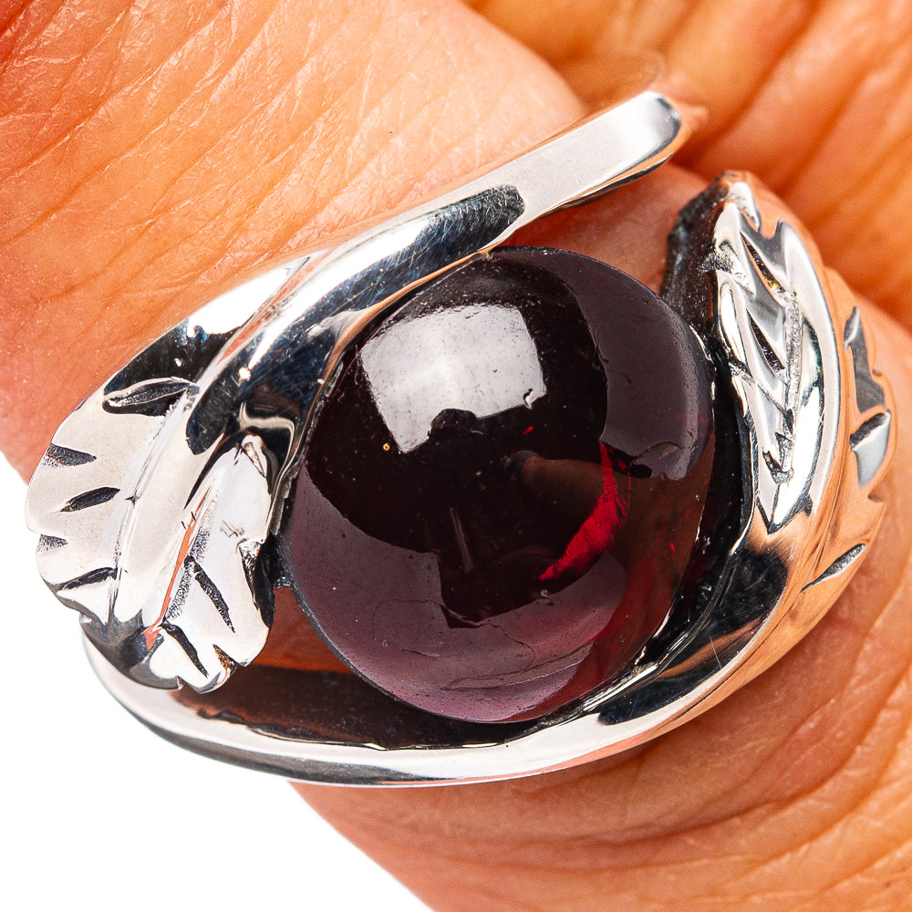 Premium Garnet Ring Size 6.25 (.925 Sterling Silver)