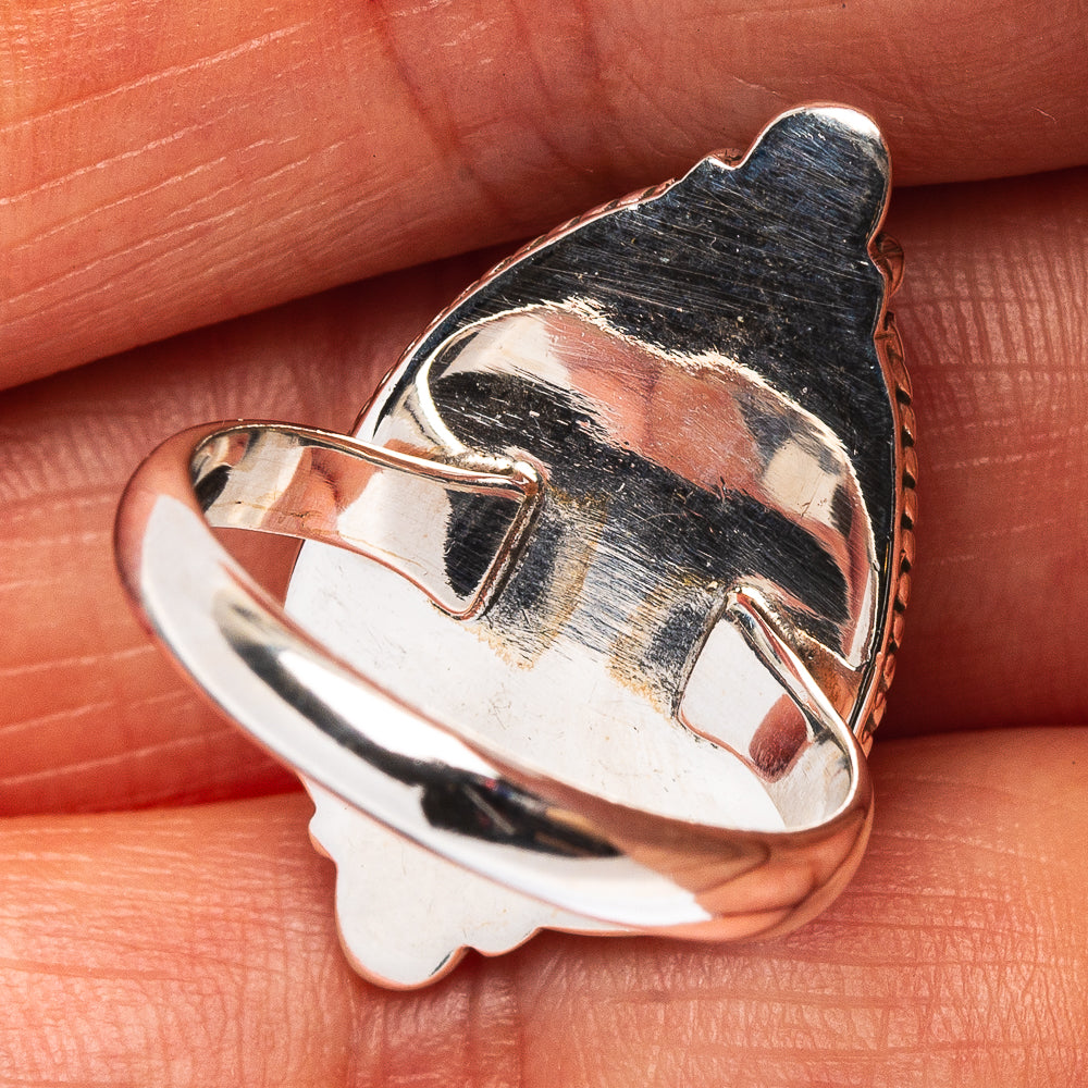 Pink Triplet Opal Ring Size 6.75 (.925 Sterling Silver)
