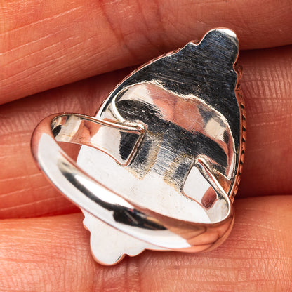 Pink Triplet Opal Ring Size 6.75 (.925 Sterling Silver)