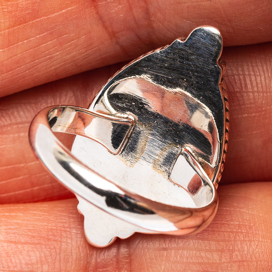 Pink Triplet Opal Ring Size 6.75 (.925 Sterling Silver)