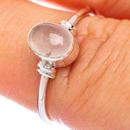 Rose Quartz Dainty Ring Size 6.5 (925 Sterling Silver) R145654