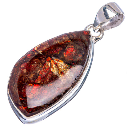 Rare Ammolite Pendant 1 5/8" (925 Sterling Silver) P43460