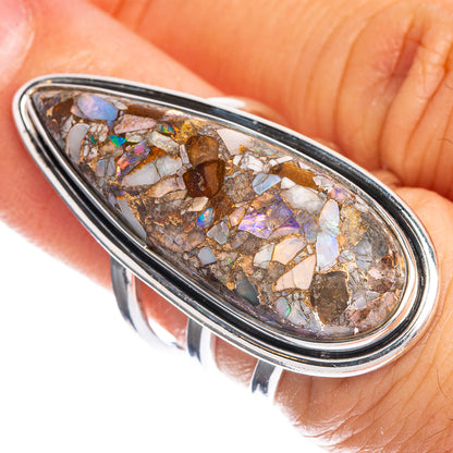 Large Brecciated Ethiopian Opal Ring Size 6 (925 Sterling Silver) R144316