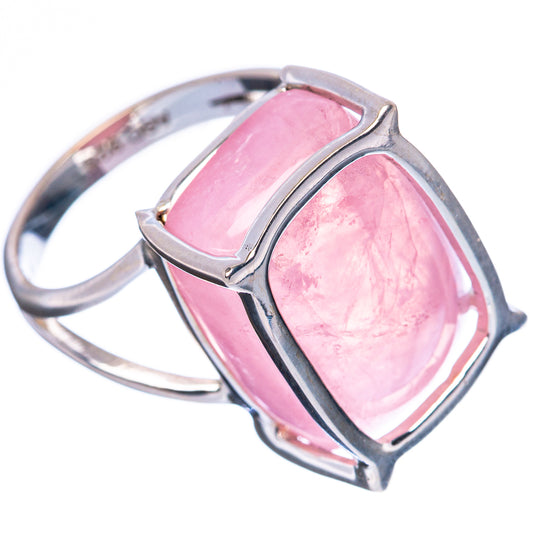 Premium Rose Quartz Ring Size 6.75 (925 Sterling Silver) R3637