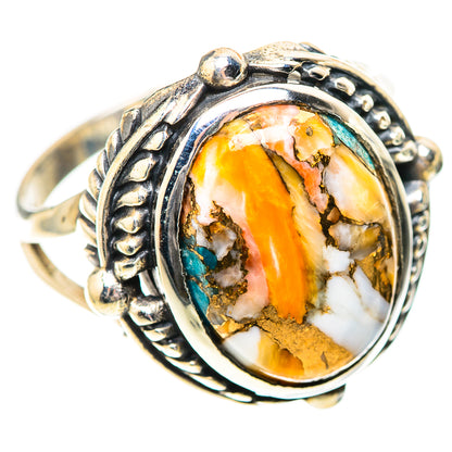 Spiny Oyster Turquoise Ring Size 10.25 (925 Sterling Silver) RING139764