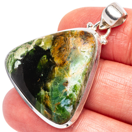 Rainforest Opal Pendant 1 1/2" (925 Sterling Silver) P44058