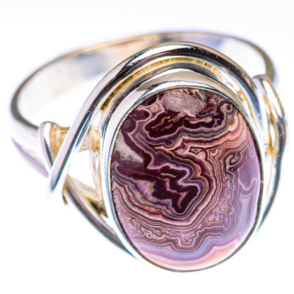 Crazy Lace Agate Ring Size 9 (925 Sterling Silver) RING139944