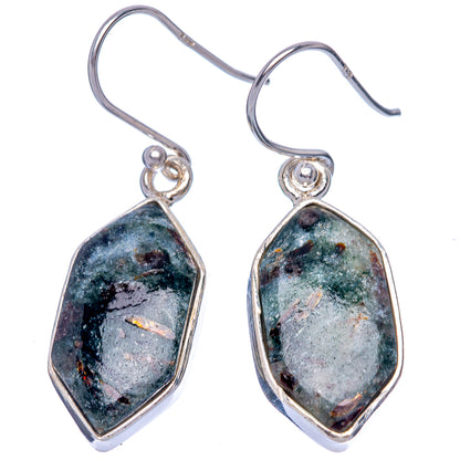 Astrophyllite Earrings 1 3/8" (925 Sterling Silver) E433328