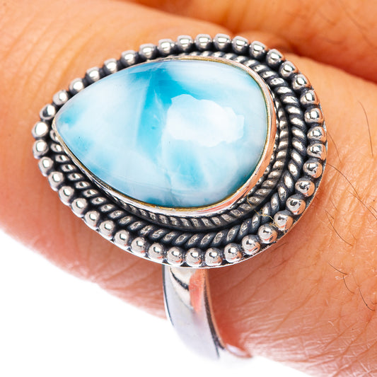 Larimar Ring Size 9.75 (925 Sterling Silver) R144747