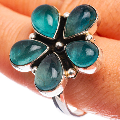 Blue Fluorite Ring Size 11 (925 Sterling Silver) R142955