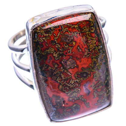 Moroccan Agate Ring Size 10.75 (925 Sterling Silver) R142058