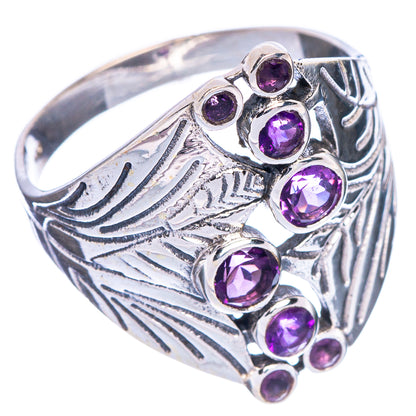 Faceted Amethyst Ring Size 10 (925 Sterling Silver) R147163