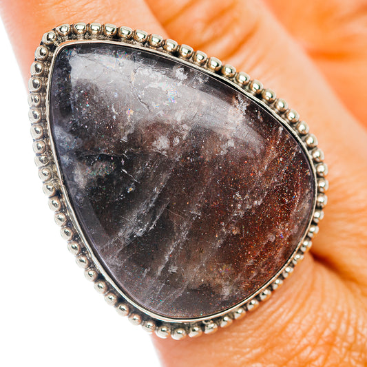 Purple Haze Sunstone Ring Size 9 (German Silver)