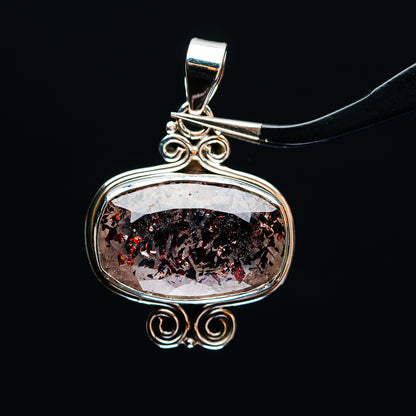 Premium Faceted Lepidocrocite Pendant 1 1/2" (.925 Sterling Silver)