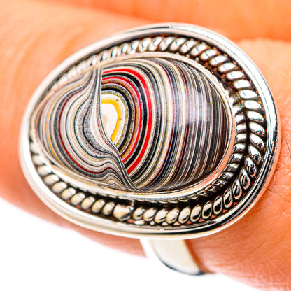 Fordite Ring Size 7.5 (925 Sterling Silver) RING139280