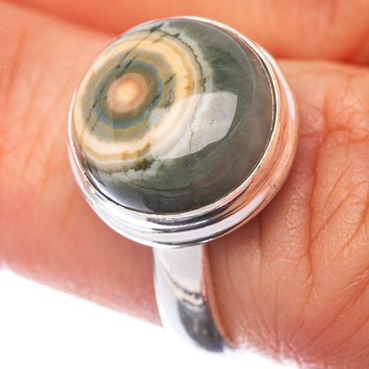Ocean Jasper Ring Size 6.5 (925 Sterling Silver) R145138
