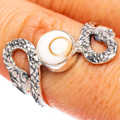 Value Shiva Eye Snake Ring Size 8.5 (925 Sterling Silver) R3188