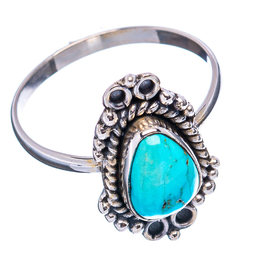 925 sterling silver ring with turquoise oval center and scalloped rope-like bezel