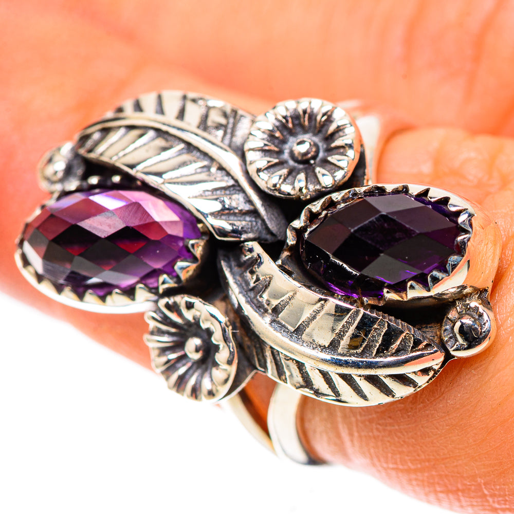 Faceted Amethyst Ring Size 6.25 (925 Sterling Silver) RING138563