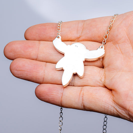 Wild horse silhouette pendant necklace with silver chain and lobster clasp
