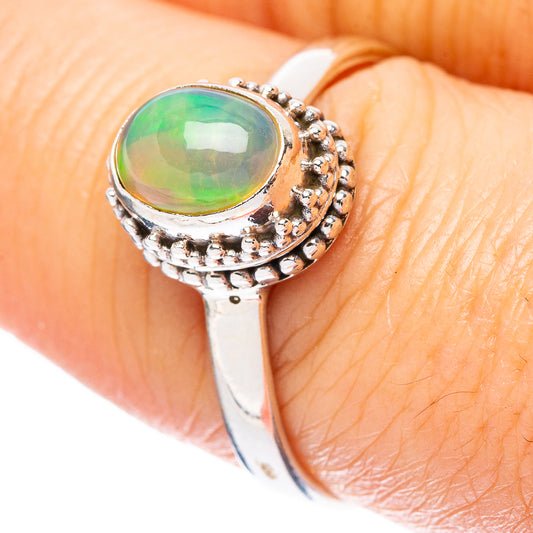 Rare Ethiopian Opal Ring Size 8.75 (925 Sterling Silver) R4364
