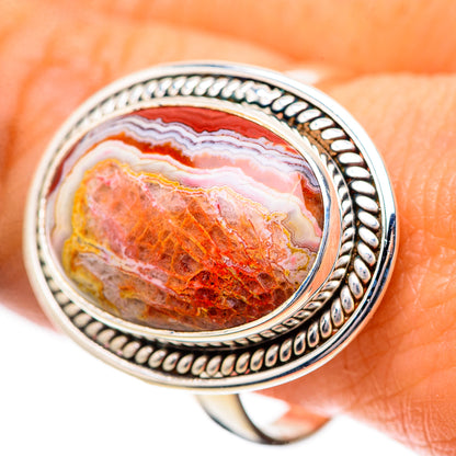 Crazy Lace Agate Ring Size 10.5 (925 Sterling Silver) RING139017