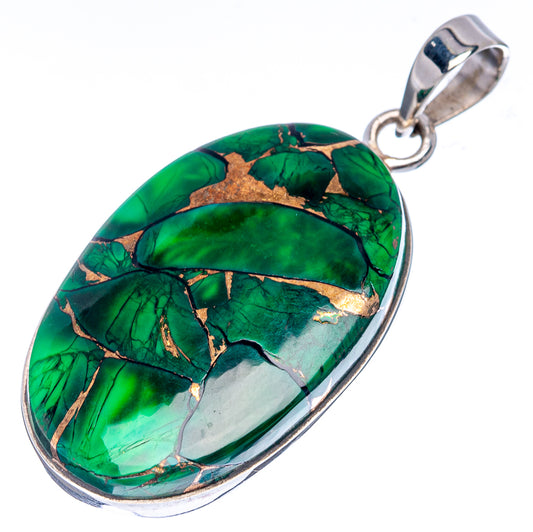 Premium Irish Dahlia Turquoise Pendant 1 5/8" (.925 Sterling Silver)