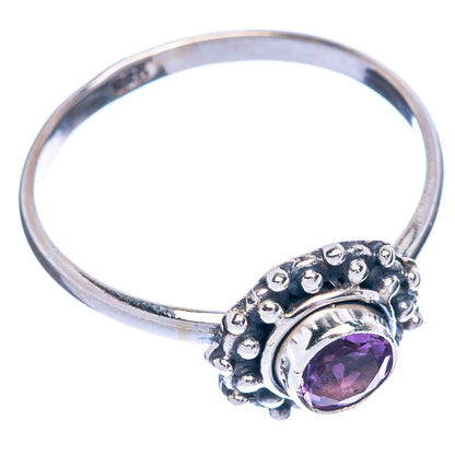 Faceted Amethyst Dainty Ring Size 9 (925 Sterling Silver) R145449