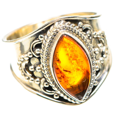 Baltic Amber Ring Size 8 (925 Sterling Silver) RING138776