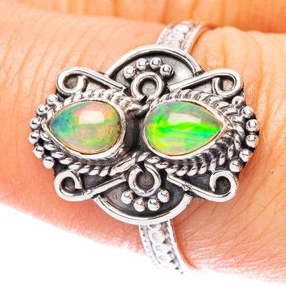 Rare Ethiopian Opal 925 Sterling Silver Ring Size 8 (925 Sterling Silver) R3884
