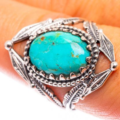 Chrysocolla Ring Size 8.5 (925 Sterling Silver) R141102