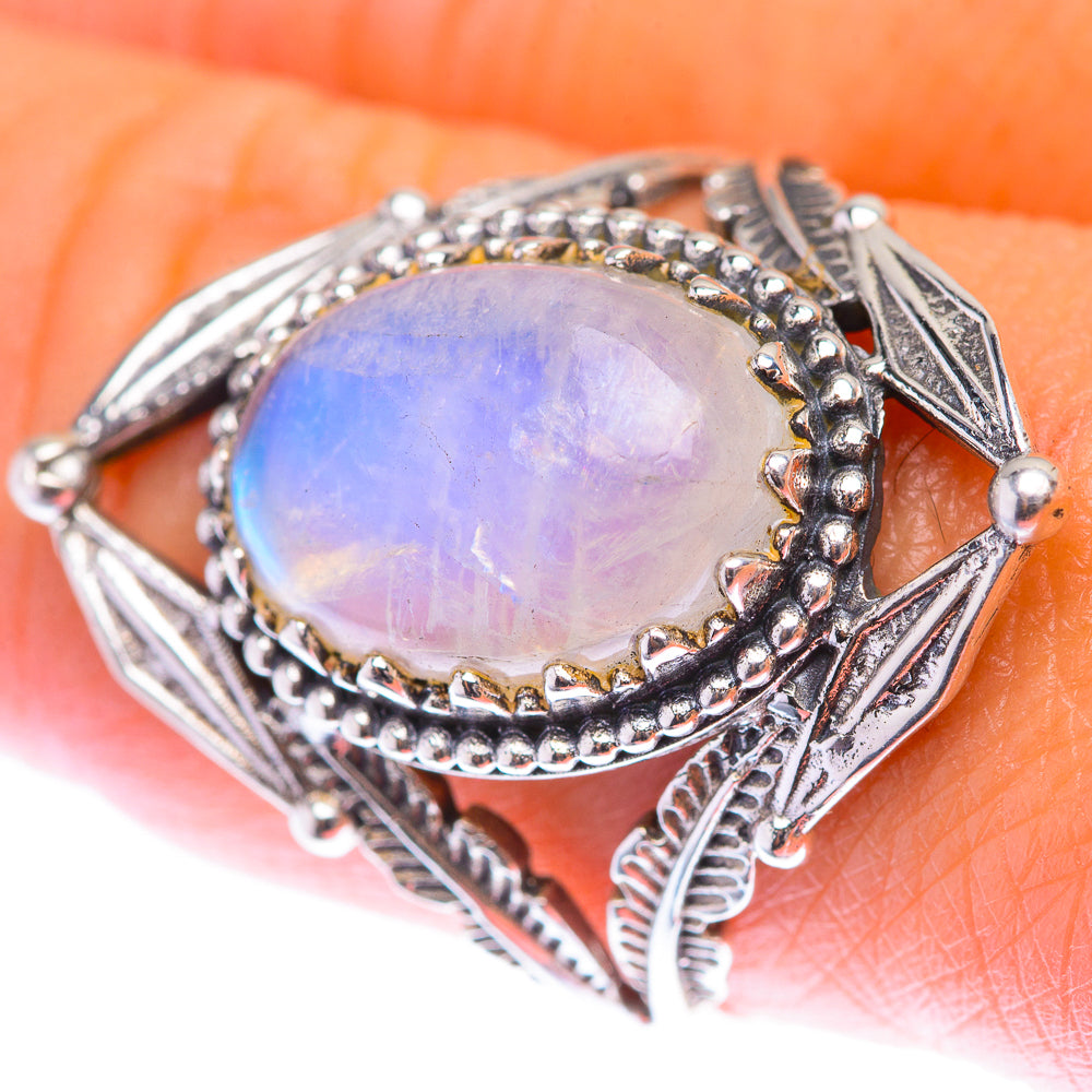 Rainbow Moonstone Ring Size 9.5 (925 Sterling Silver) RING139889