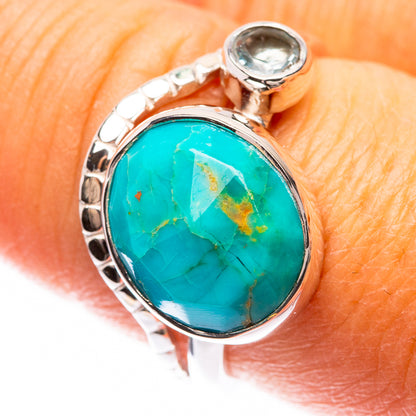 Premium Tibetan Turquoise Ring Size 8.25 (925 Sterling Silver) R141737