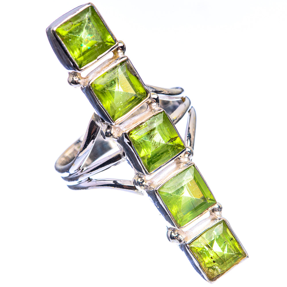 Large Peridot Ring Size 8 (925 Sterling Silver) R143057