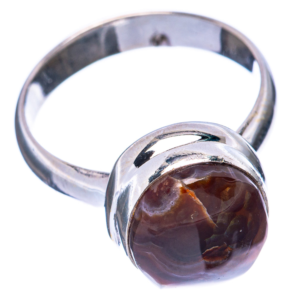 Rare Mexican Fire Agate Ring Size 7.25 (925 Sterling Silver) R2059