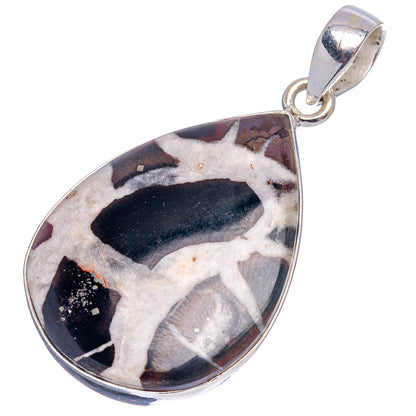 Septarian Gronate Pendant 1 3/4" (.925 Sterling Silver)