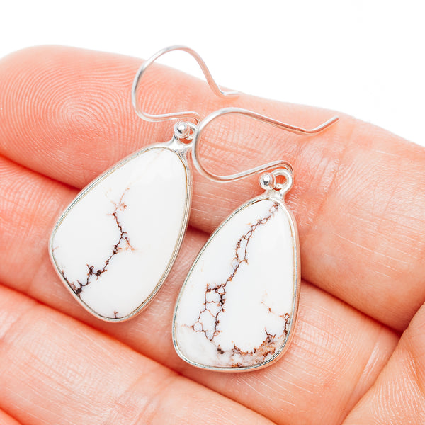 Wild Horse Jasper Earrings 1 1/2" (.925 Sterling Silver)