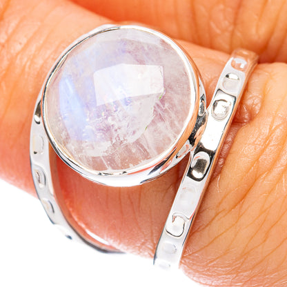 Asc Premium Rainbow Moonstone Ring Size 6.5 (925 Sterling Silver) R3493