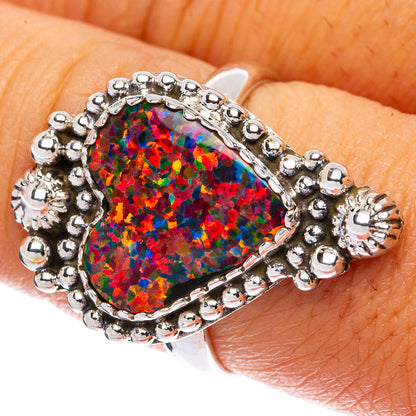 Synthetic Opal Ring Size 8 (925 Sterling Silver) R146079