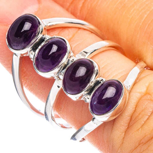 Amethyst 925 Sterling Silver Premium Ring Size 6.5 (925 Sterling Silver) R6564