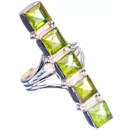 Large Peridot Ring Size 7.75 (925 Sterling Silver) R143210