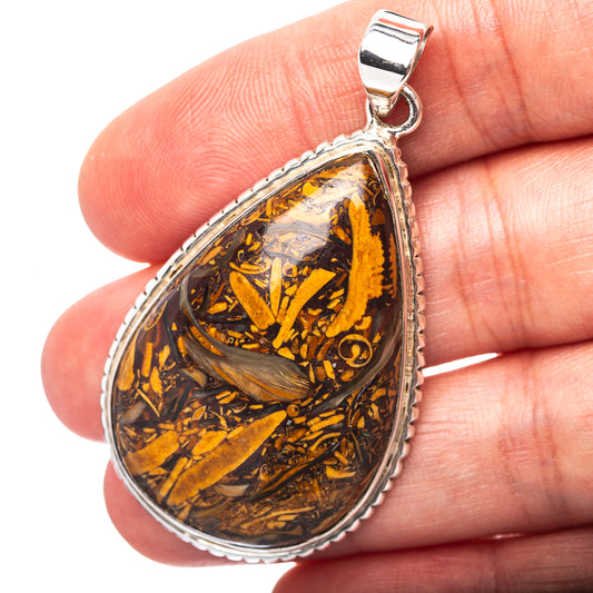 Premium Miriam Jasper Pendant 2 1/8" (.925 Sterling Silver)