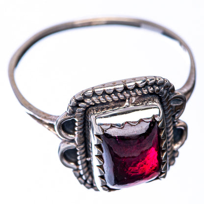 Garnet Dainty Ring Size 6.5 (925 Sterling Silver) R145183